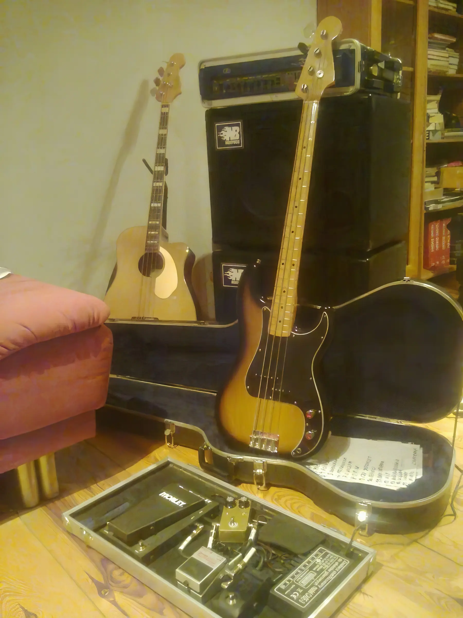 Fender PB RI57, Fender Kingman, Ampeg SVTIII Pro i 2x1x12 od Noisybox gitara fender pb ri57